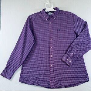 Southern Tide Mens Channel Marker Button Down Classic Shirt Checker Blue Pink XL